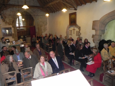 Picture of the bell tower thanksgiving service at St Peter's, Abbots Morton