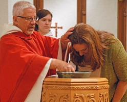 Picture of adult being baptised